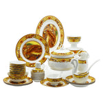 Ceramic Tableware Set with Qingming Festival Scene, Bowls and Plates from Jingdezhen, Gift Items with Custom Logo, Factory Wholesale for Home Use